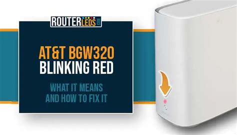 It worked well long enough for me to run a speed test through the app. . Bgw320 flashing red
